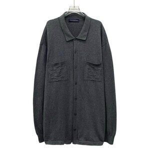 Louis Vuitton 2024 collection dark gray cotton knit cardigan